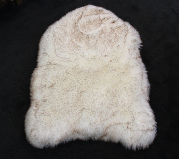 dog plush mat beige